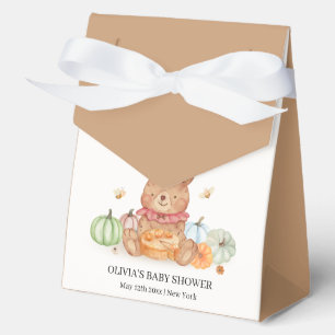 Fall Bee Süsse Pumpkin Pie Teddy Bear Baby Dusche Geschenkschachtel