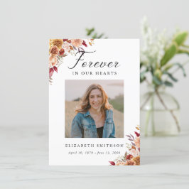 Fall Beerdigung für immer in unserem Herzgedicht G