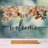 Fall Begrüßungszeichen Acrylschild