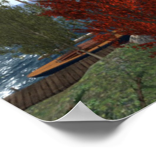 Fall bei Hufeisen Poster (Ecke)