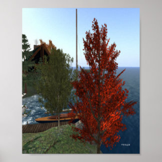 Fall bei Hufeisen Poster