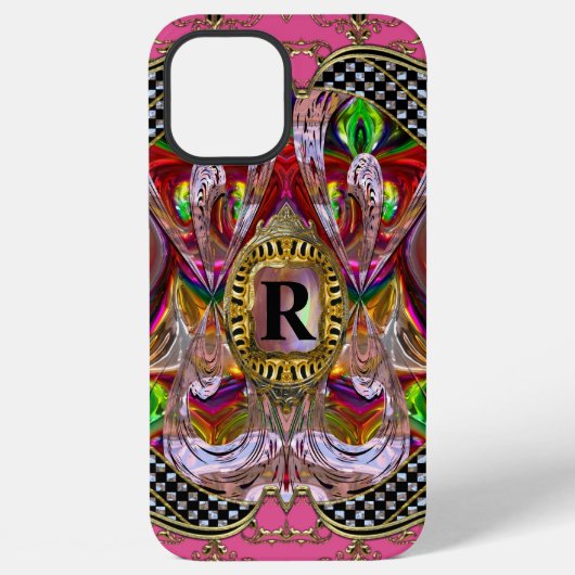 Fall Bella FunHouse Monogram Case-Mate iPhone Hülle (Rückseite)