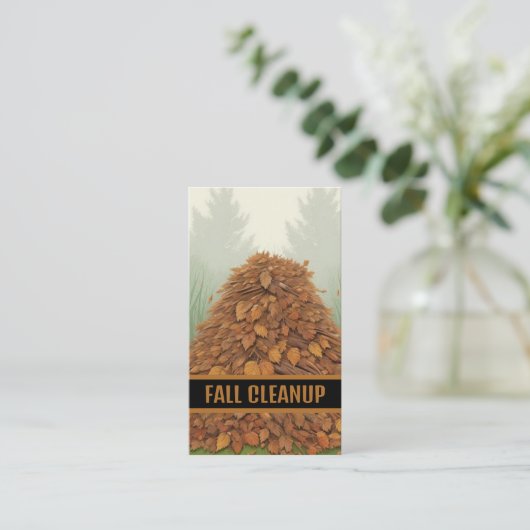 Fall-Bereinigung Visitenkarte (Stehend Vorderseite)