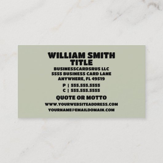 Fall-Bereinigung Visitenkarte (Rückseite)