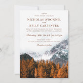 Fall Berg Terracotta Forest Einladung (Vorderseite)