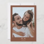 Fall Berg Terracotta Forest Save the Date (Rückseite)