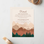 Fall Bergsee-Zauber Bergsee-Zauber Mitteilungskarte (Vorderseite/Rückseite Beispiel)