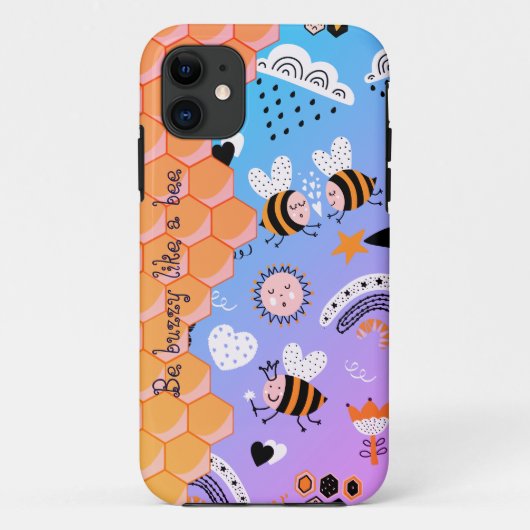 Fall Bienen Honigwabenkomb iPhone Case-Mate iPhone Hülle (Rückseite)