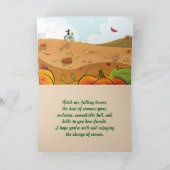 FALL BIKE RIDE HELLO CARD KARTE (Innenseite)