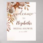 Fall Birdal Shower Boho Style Poster (Vorne)
