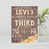 FALL BIRTHDAY INVITE EINLADUNG (Stehend Vorderseite)