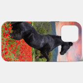 Fall Black Beauty und Poppy Field Case Mate iPhone (Rückseite (Horizontal))