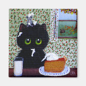 Fall Black Cats Creationarts Magnet (Vorne)