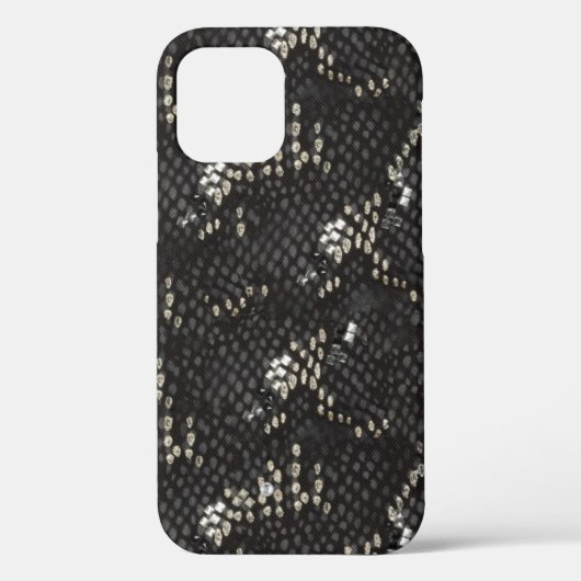 Fall Black Diamond Snake Skin Case-Mate iPhone Hülle (Rückseite)