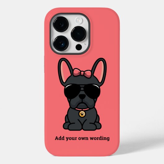 Fall Black French Bulldog Case-Mate iPhone Hülle (Rückseite)