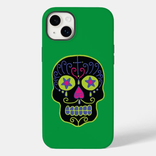 Fall "Black Sugar Skull Case-Mate" iPhone Case-Mate iPhone Hülle (Rückseite)