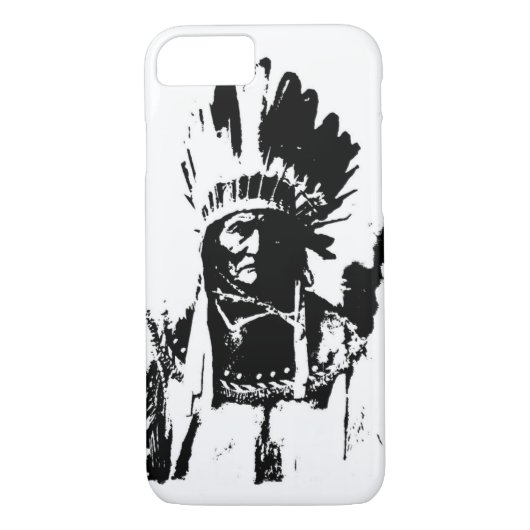 Fall Black & White Geronimo iPhone 7 Case-Mate iPhone Hülle (Rückseite)