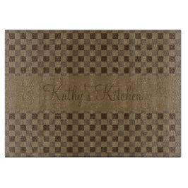 Fall-Blatt-Brown-Quadrate Schneidebrett