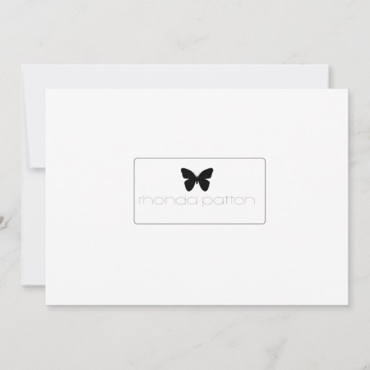 Fall Blatt Dankeschön Karte (Rückseite)