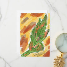 Fall Blatt Dankeschön Karte