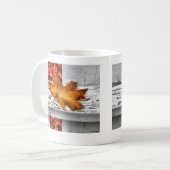 Fall-Blatt-Tasse Kaffeetasse (Vorderseite Links)