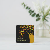 Fall-Blatt-Visitenkarten Quadratische Visitenkarte (Stehend Vorderseite)
