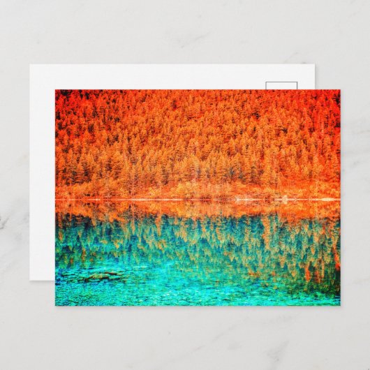 Fall-Blattkarte Postkarte (Vorne/Hinten)