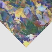 Fall-Blau-Blätter Seidenpapier (Detail)