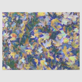 Fall-Blau-Blätter Seidenpapier