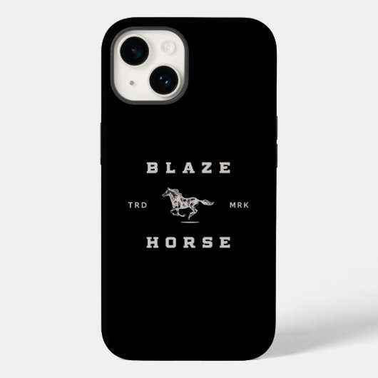Fall Blaze Horse Dark Label Case-Mate iPhone Case (Rückseite)