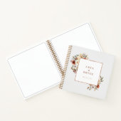 Fall Blooms Foto Gästebuch Wedding Album A200 Notizblock (Innenseite)