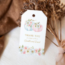 Fall Blue and Pink Pumpkin Gender Reveal