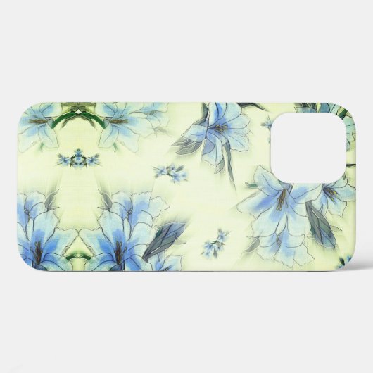 Fall Blue Blumendesign Case-Mate iPhone Case-Mate iPhone Hülle (Rückseite (Horizontal))