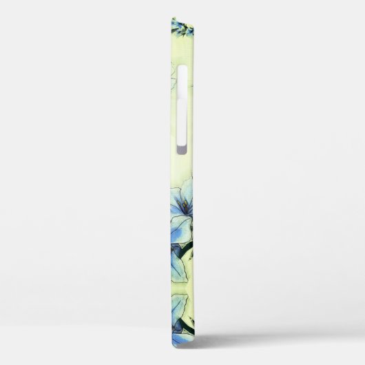 Fall Blue Blumendesign Case-Mate iPhone Case-Mate iPhone Hülle (Rückseite / Links)