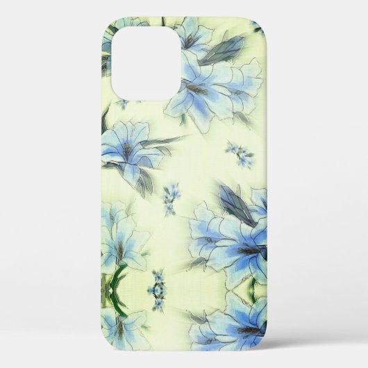 Fall Blue Blumendesign Case-Mate iPhone Case-Mate iPhone Hülle (Rückseite)
