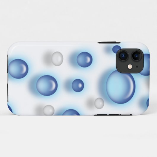 Fall: Blue Bubbles Case-Mate iPhone Hülle (Rückseite (Horizontal))