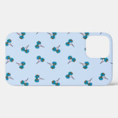 Fall Blue Cherry Muster Case-Mate iPhone Hülle (Rückseite (Horizontal))