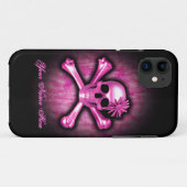 Fall Blue Chrome Skull und Crossbones iPhone 5 Case-Mate iPhone Hülle (Rückseite (Horizontal))