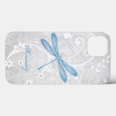 Fall Blue Dragonfly Personalisiert Case-Mate iPhon iPhone Hülle (Rückseite (Horizontal))