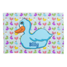 Fall Blue Duck Pillow Kissenbezug
