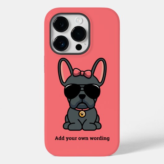 Fall Blue French Bulldog Case-Mate iPhone Hülle (Rückseite)