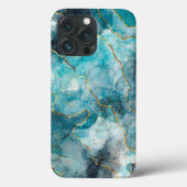 Fall Blue Marbled Case-Mate iPhone Case-Mate iPhone Hülle (Rückseite)