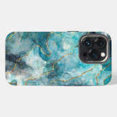 Fall Blue Marbled Case-Mate iPhone Hülle (Rückseite (Horizontal))