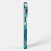 Fall Blue Marbled Case-Mate iPhone Hülle (Rechte Seite)
