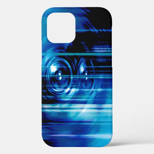 Fall Blue Music Lautsprecher Case-Mate iPhone Hülle (Rückseite)