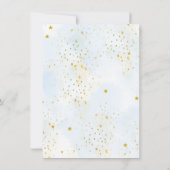 Fall Blue Pumpkin Boy Baby Dusche Party Menu Card Einladung (Rückseite)