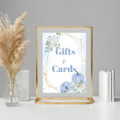 Fall Blue Pumpkin Boy Baby Duschgeschenk & Kartenz Poster