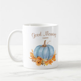 Fall Blue Pumpkin Coffee Tasse