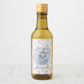 Fall Blue Pumpkin Es ist ein Baby-Dusche Mini Weinetikett (Vorderseite)