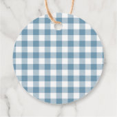 Fall Blue Pumpkin Es ist eine Baby-Dusche Geschenkanhänger (Rückseite)